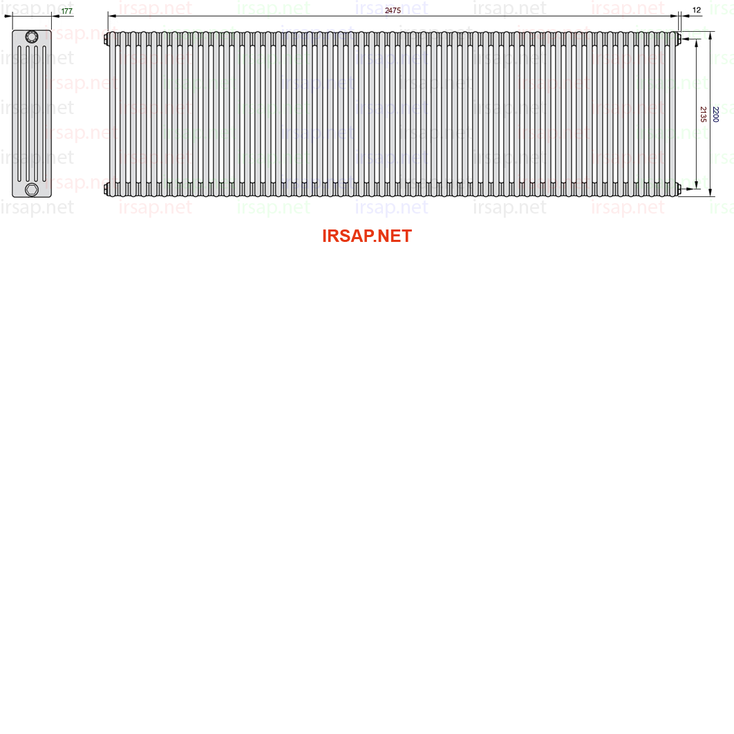 Радиатор IRSAP Tesi 52200/55 T02 CL 01